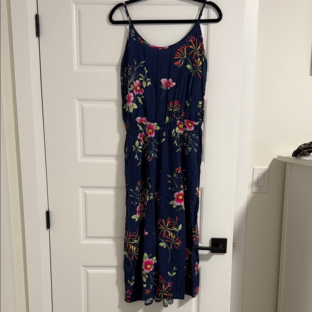Floral Navy Blue Romper